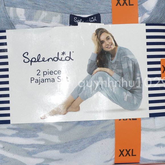 - - Splendid  women pajama 2 piece set - Picture 3 of 5